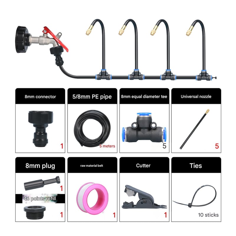 360° Curved Garden Automatic Irrigation System