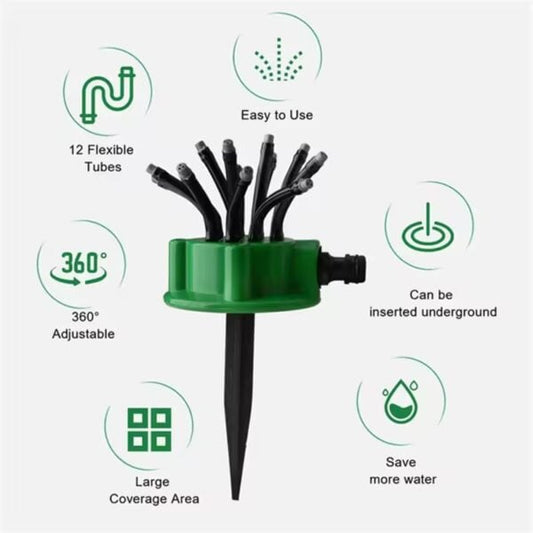 Garden Automatic Sprinkler Garden Watering Sprinkler 360 Degree Rotating Water