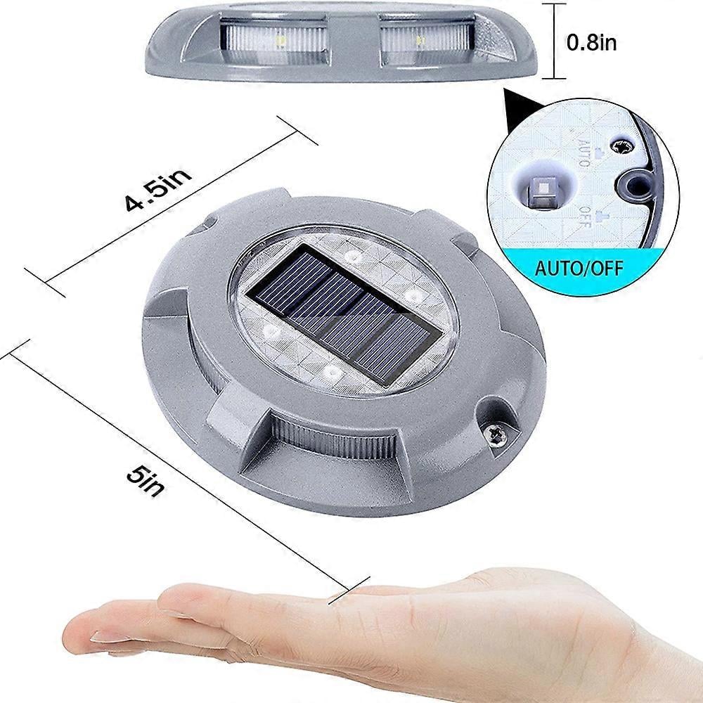 Led Solar Ground Lights Garden Stair Deck Lights Waterproof In-Ground Lamp