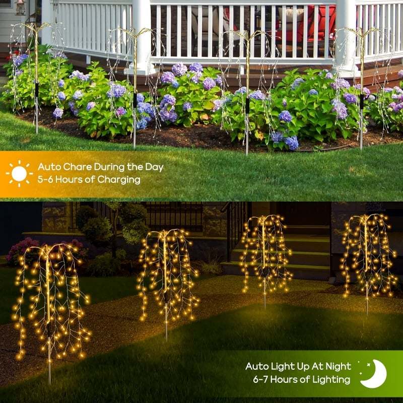 Waterproof Solar Garden Lights Outdoor Decor