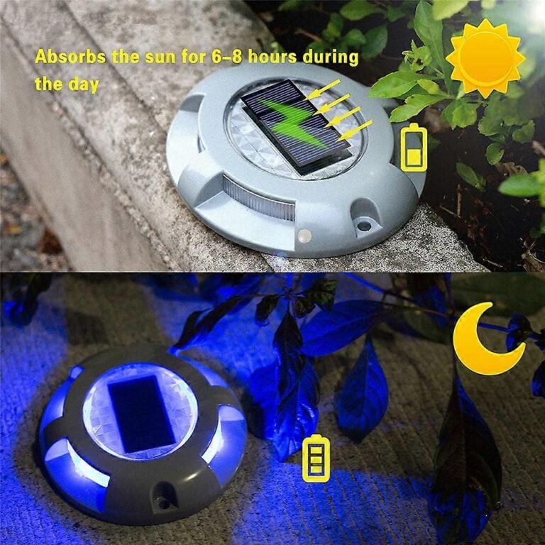 Led Solar Ground Lights Garden Stair Deck Lights Waterproof In-Ground Lamp