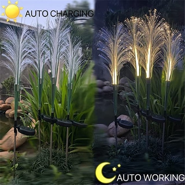 Reed Fiber Optic Light Outdoor Solar Garden Lights