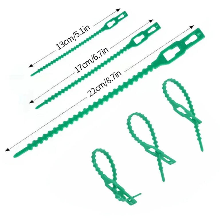 20/30/100 Pcs Reusable Garden Cable Ties Adjustable Plastic Plant Support