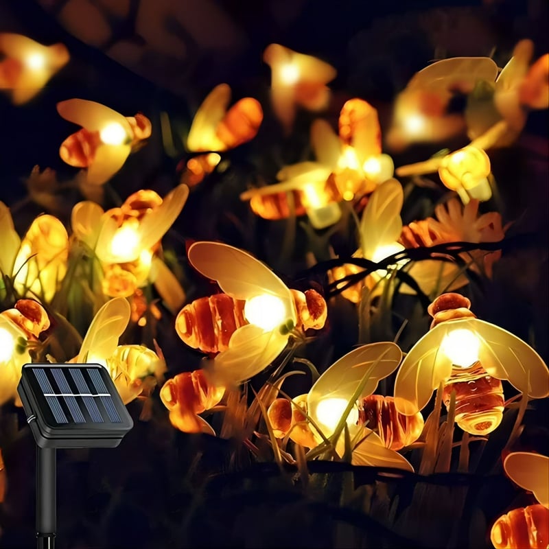Solar LED Bee String Lights