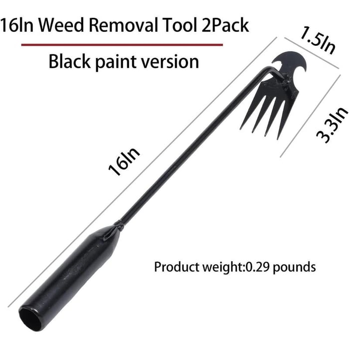 2 Pack Garden Weed Pulling Tool Uprooting Weeding Tool