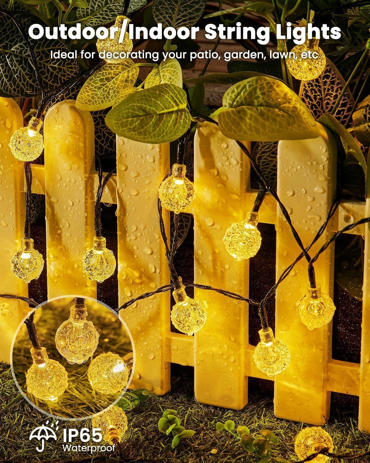 LED Solar String Lights