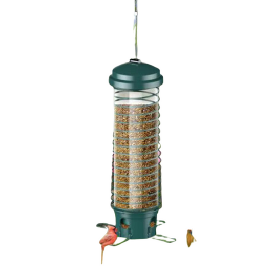 Squirrel-Proof Wild Bird Feeder – Portable Metal Bird Feeder for Garden Yard