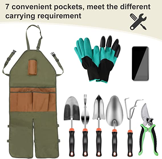 Multi Pocket Waterproof Oxford Fabric Garden Apron