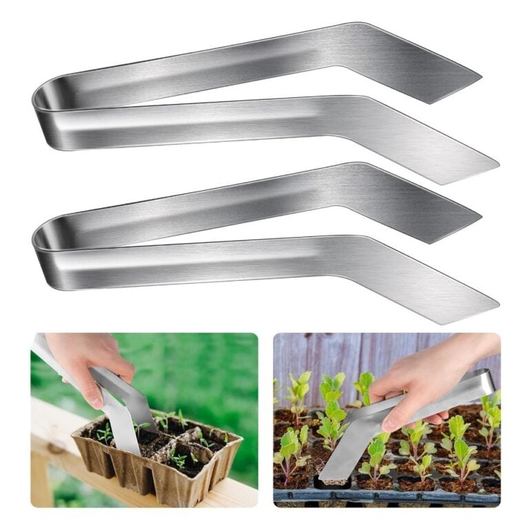 Seedling Transplant Tongs, Stainless Steel Gardening Transplant Tongs