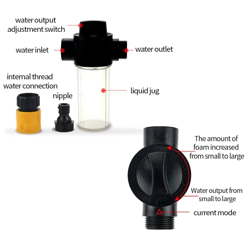 High Pressure Water Gun for Car Washing Garden Watering Hose Nozzle Sprinkler