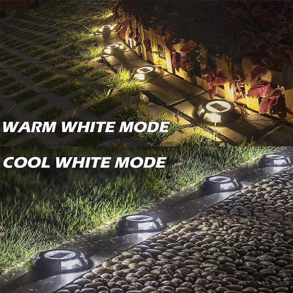 Led Solar Ground Lights Garden Stair Deck Lights Waterproof In-Ground Lamp