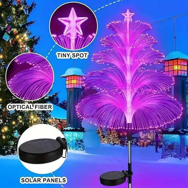 Seven Colors Gradient Solar Christmas Tree Lights