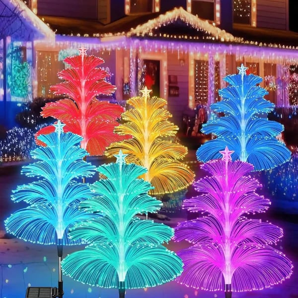 Seven Colors Gradient Solar Christmas Tree Lights