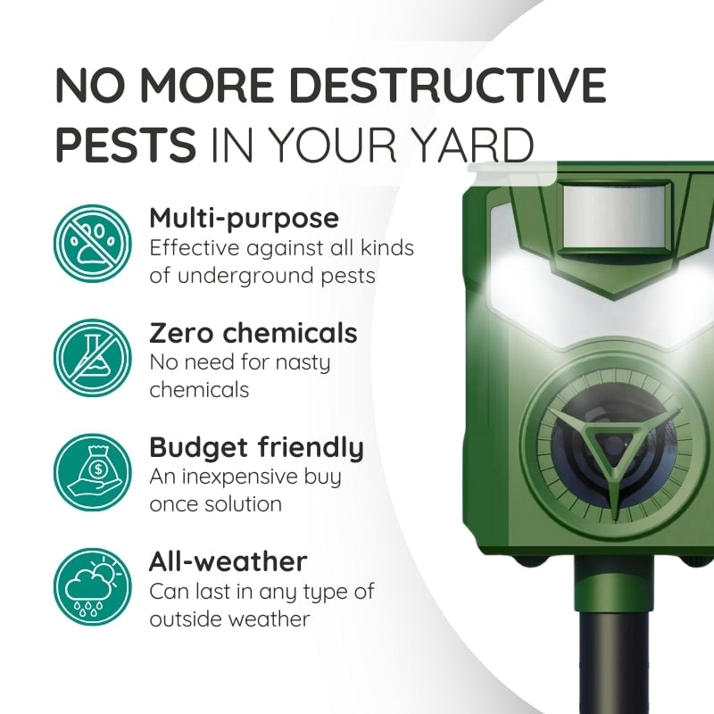 Upgraded Version Smart Infrared Solar Repeller