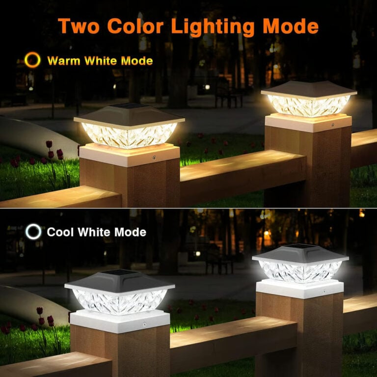 Solar Post Cap Lights Outdoor