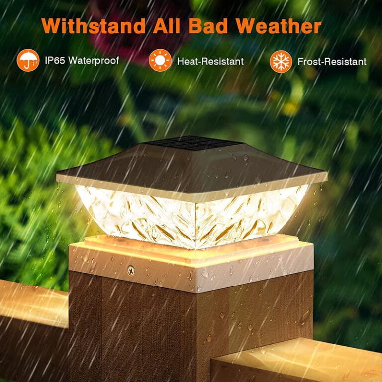 Solar Post Cap Lights Outdoor
