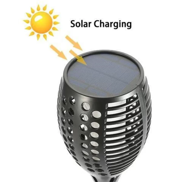 Solar Torch Light With Flickering Flame