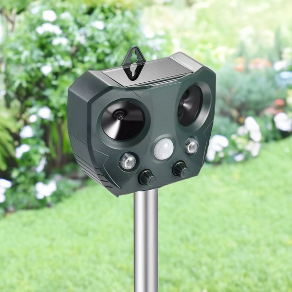 Solar Ultrasonic Bird Repeller – Motion Sensor Pest Deterrent for Yard, Porch and Trees