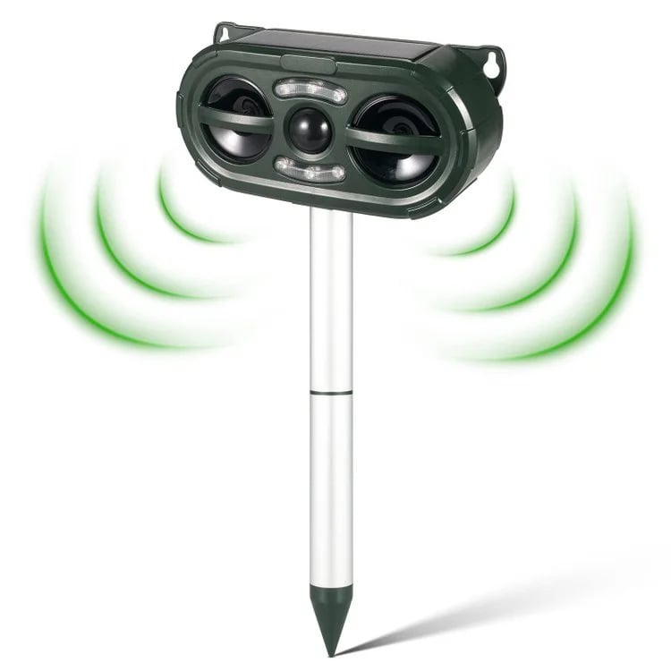 Solar Ultrasonic Electronic Repeller Animal Repellent
