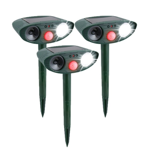 Ultrasonic Raccoon Deterrent – Solar Powered – Get Rid of Raccoon for Garden Protection