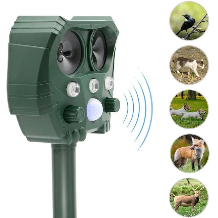 Ultrasonic Raccoon Repeller -Solar Powered-Get Rid of Raccoon in 48 Hours