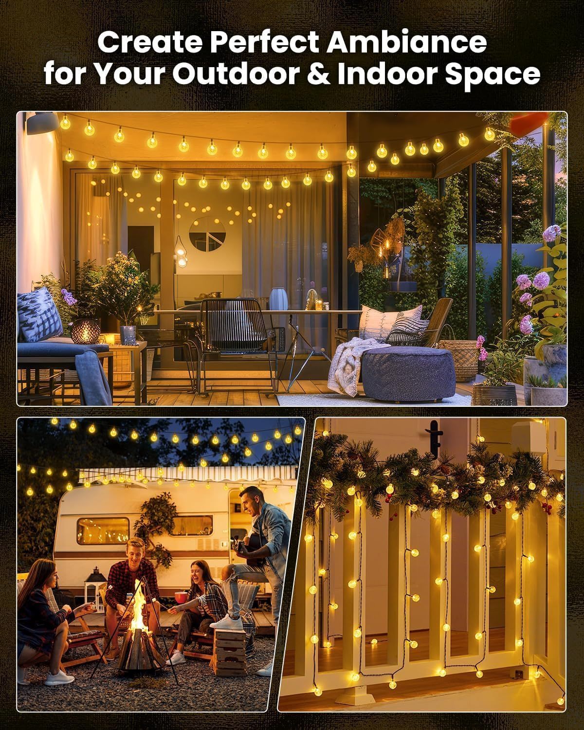 LED Solar String Lights