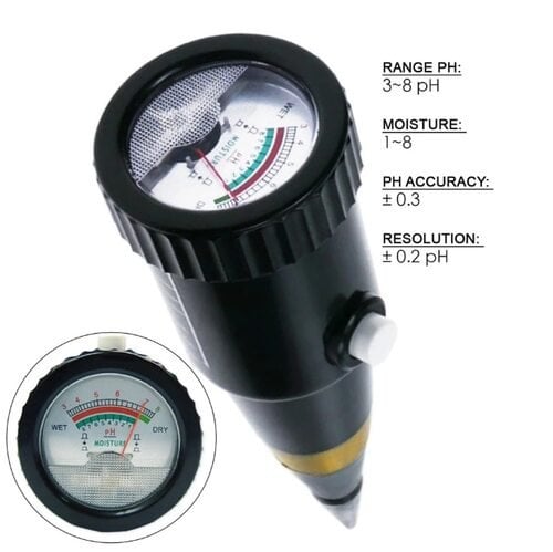 Soil Tester 2 in 1 Soil Ph and Moisture Meter, Best Soil Acidity Tester Kit