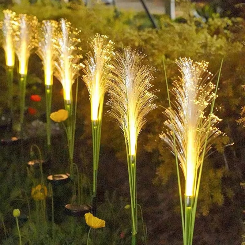 Reed Fiber Optic Light Outdoor Solar Garden Lights