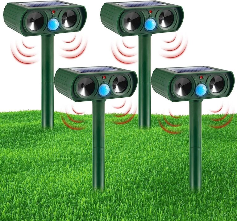 Solar Powered and Ultrasonic Animal Repellent