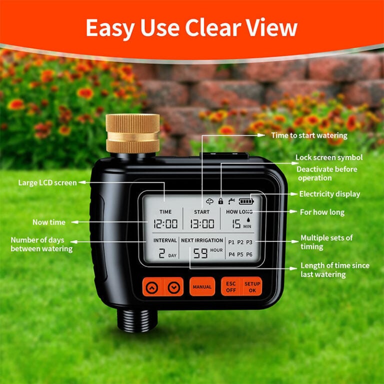 Large LCD Display Water Timer for Garden House