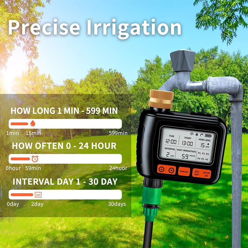 Large LCD Display Water Timer for Garden House